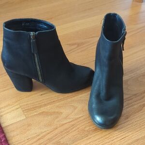 BP Black Ankle Booties with Zipper